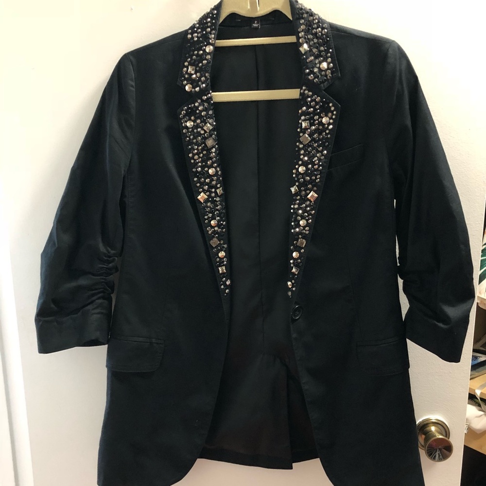 Black embellished blazer